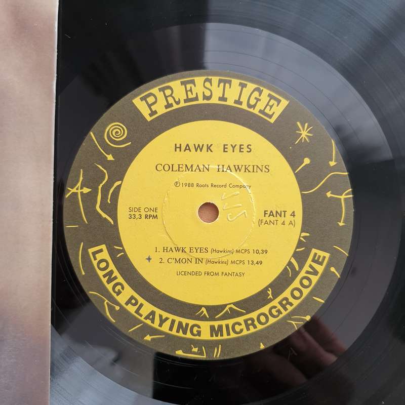 Coleman Hawkins  Hawk Eyes! - Vinyl LP Record - Very-Good Quality (VG) (verry)