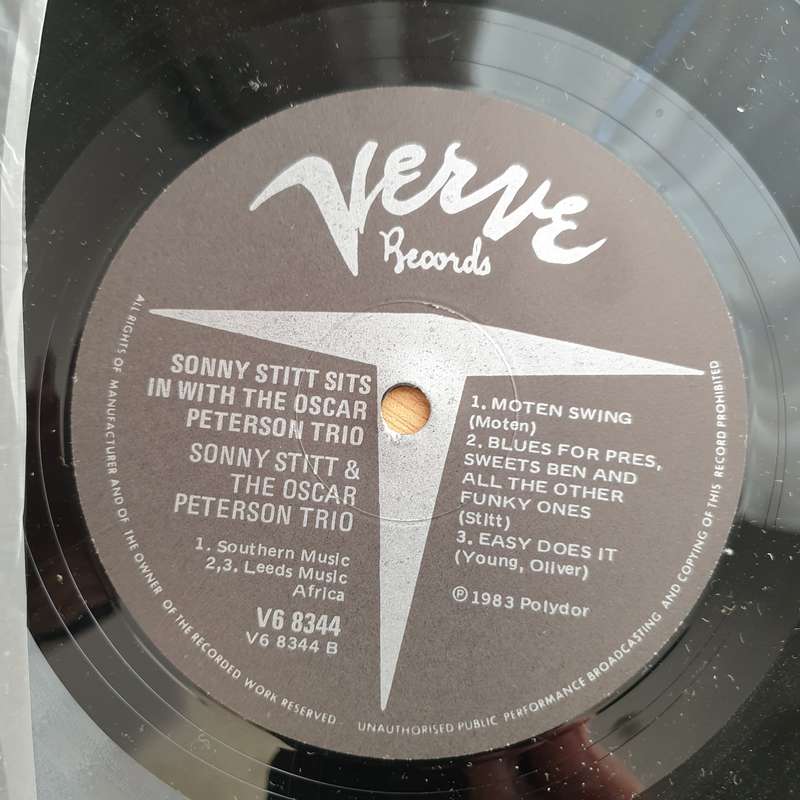 Sonny Stitt With The Oscar Peterson Trio  Sonny Stitt Sits In With The Oscar Peterson Trio - V...