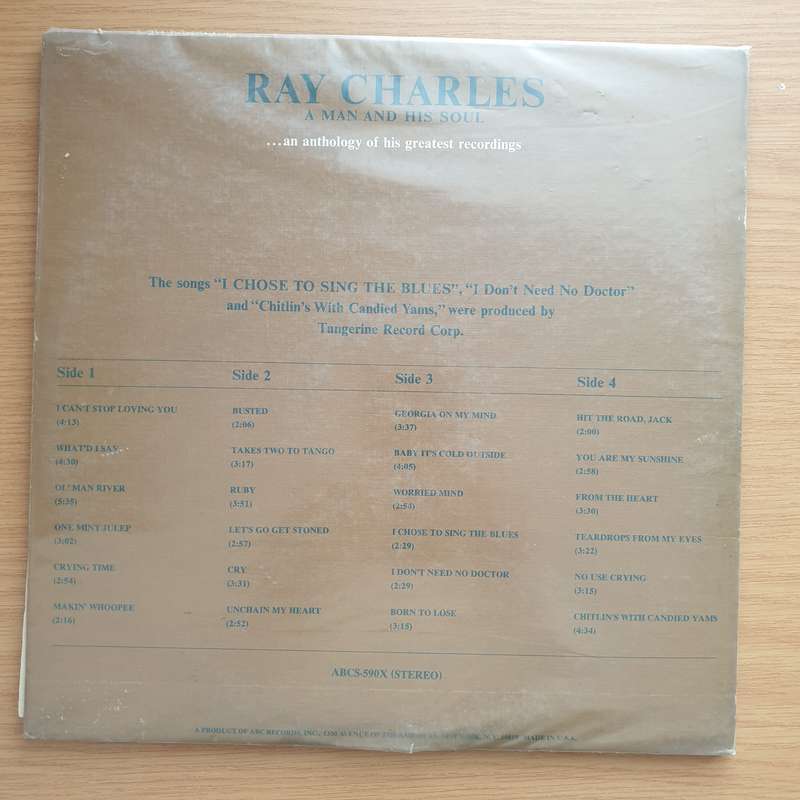 Ray Charles  A Man And His Soul (Collectors Edition) -  Double Vinyl LP Record - Very-Good+ Qu...