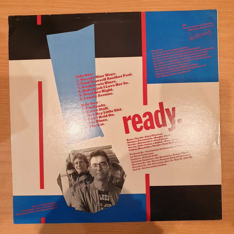 The Blues Band  Ready - Vinyl LP Record - Very-Good+ Quality (VG+)
