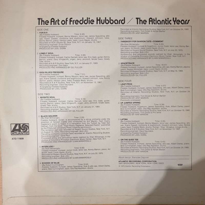 Freddie Hubbard  The Art Of Freddie Hubbard - The Atlantic Years - Vinyl LP Record - Very-Good...