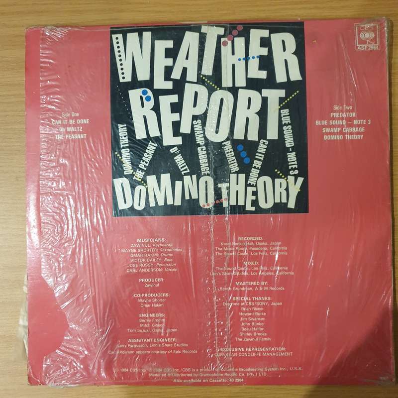 Weather Report  Domino Theory - Vinyl LP Record - Very-Good+ Quality (VG+)