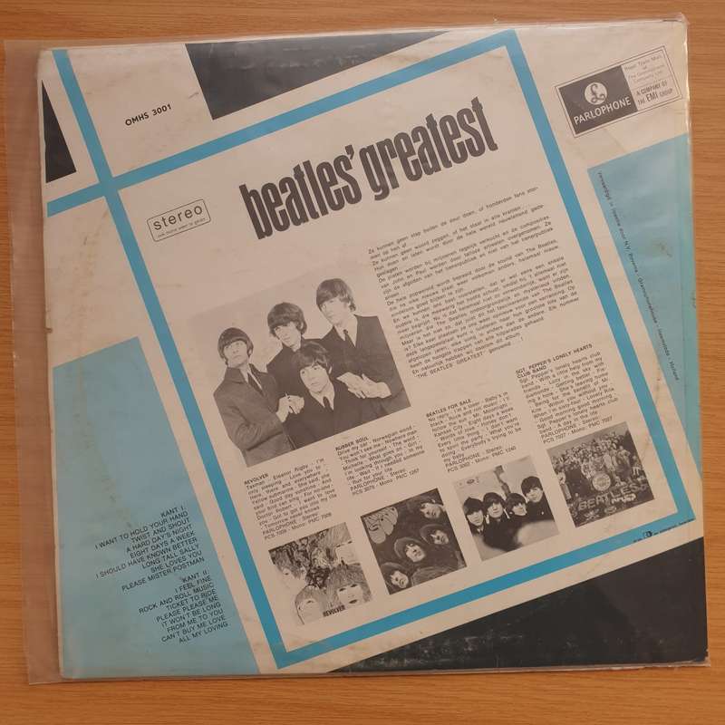 Beatles  Beatles' Greatest - Vinyl LP Record - Very-Good+ Quality (VG+)