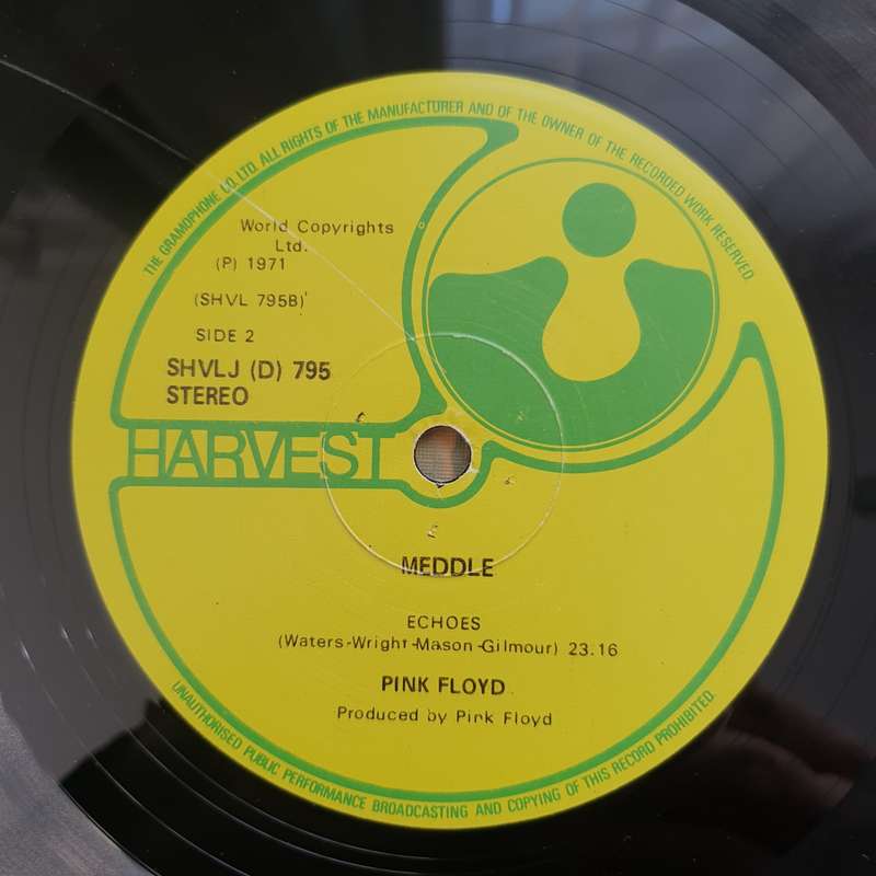 Pink Floyd  Meddle - Vinyl LP Record - Very-Good- Quality (VG-)