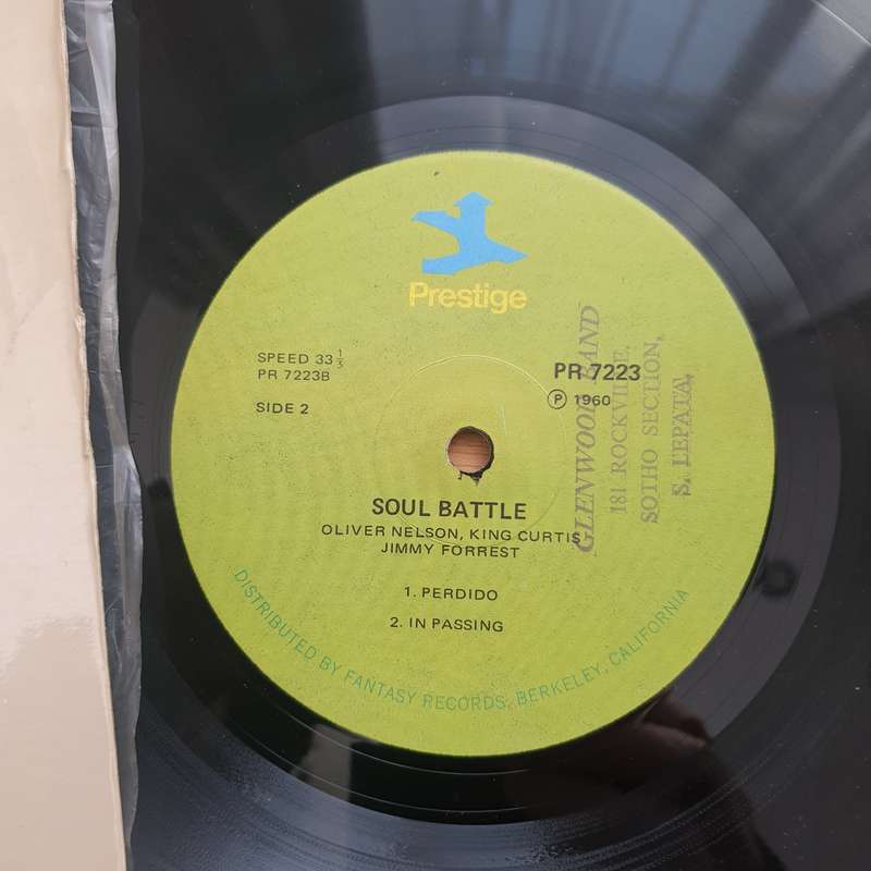 Soul Battle - Oliver Nelson, King Curtis, Jimmy Forrest  Vinyl LP Record - Very-Good Quality (...