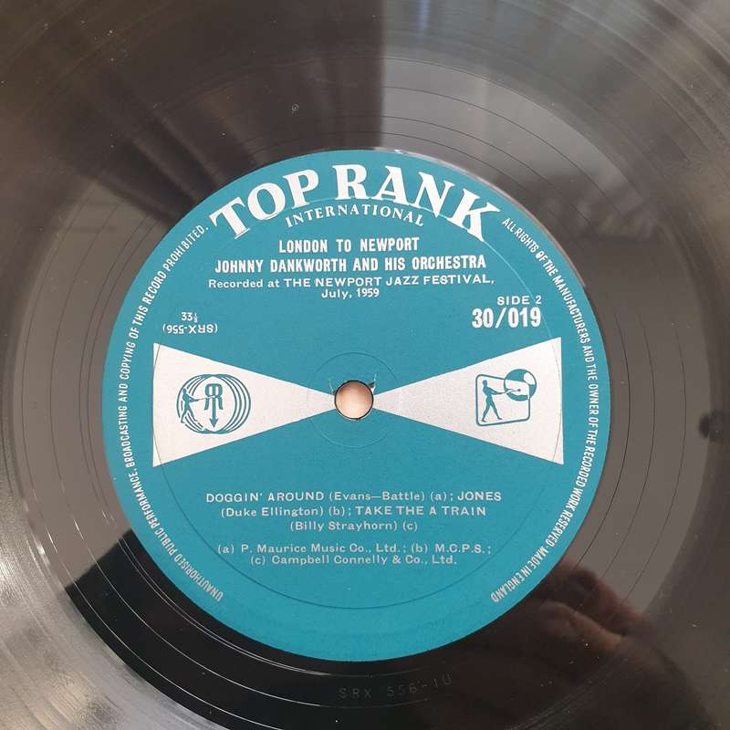 Johnny Dankworth & His Orchestra  London To Newport -  Vinyl LP Record - Very-Good+ Quality (VG+)