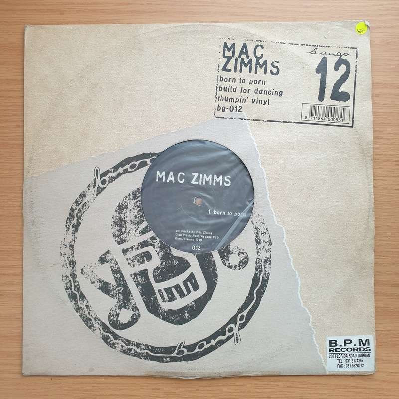 Mac Zimms  Born To Prn -  Vinyl LP Record - Very-Good+ Quality (VG+)
