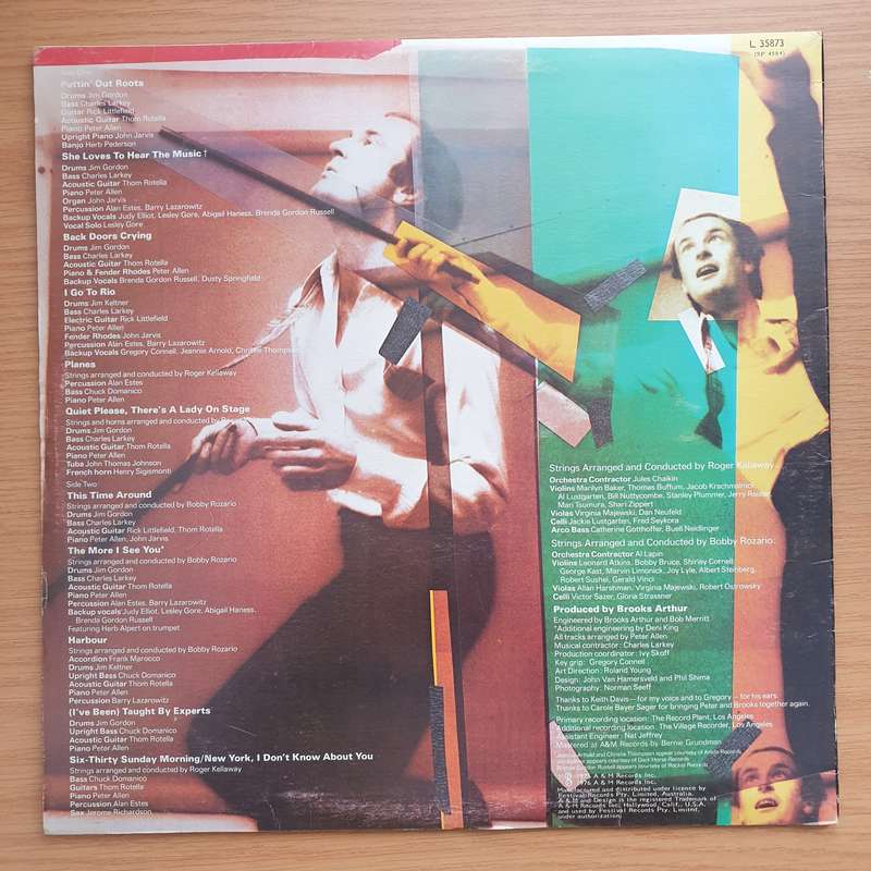 Peter Allen  Taught By Experts - Vinyl LP Record - Very-Good+ Quality (VG+)