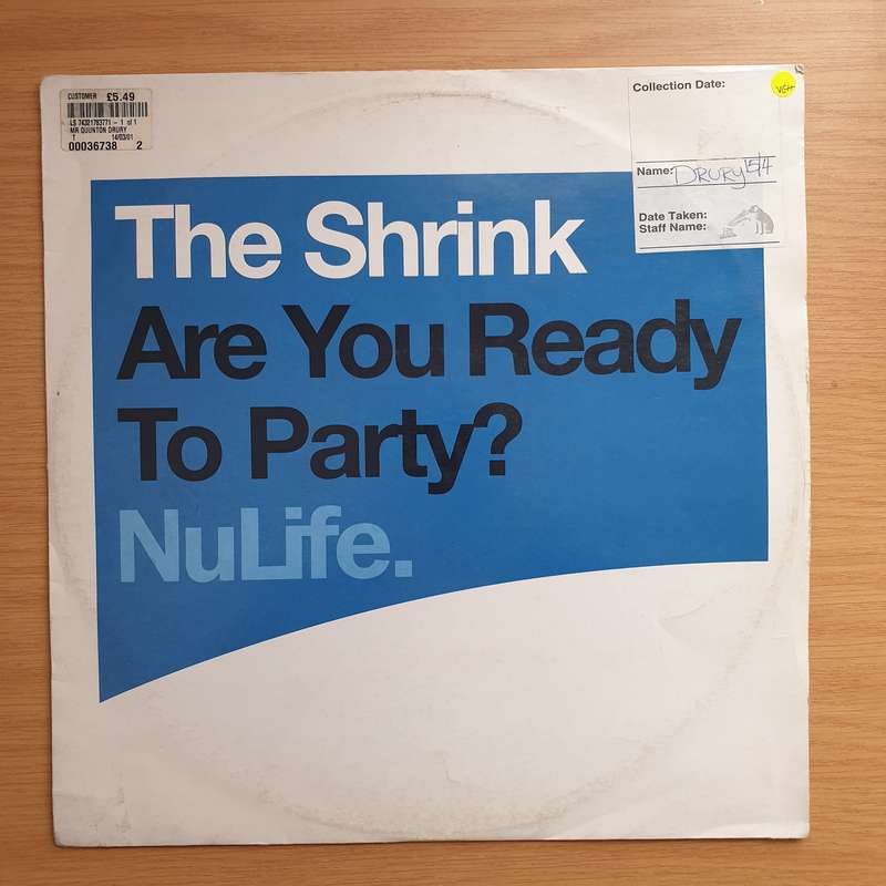 The Shrink  Are You Ready To Party? - Vinyl LP Record - Very-Good+ Quality (VG+)