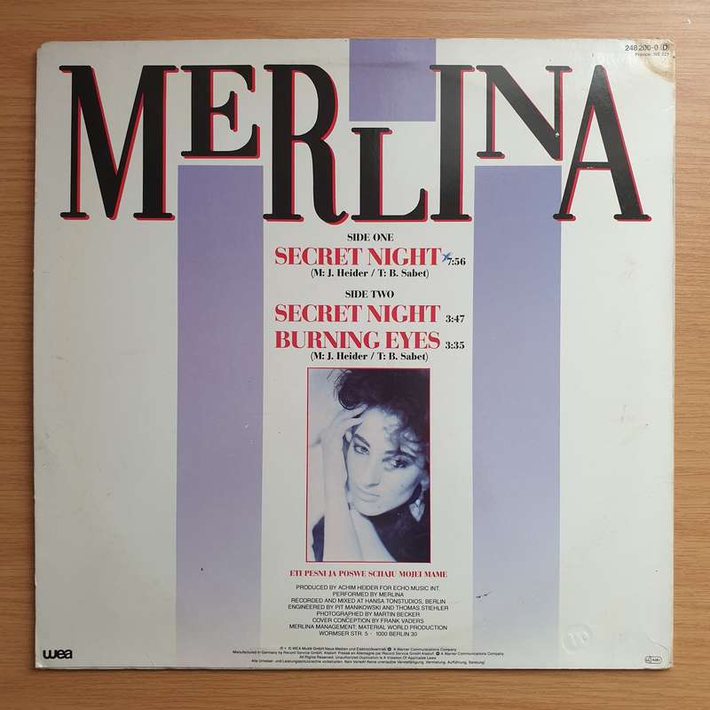 Merlina  Secret Night - Vinyl LP Record - Very-Good+ Quality (VG+)