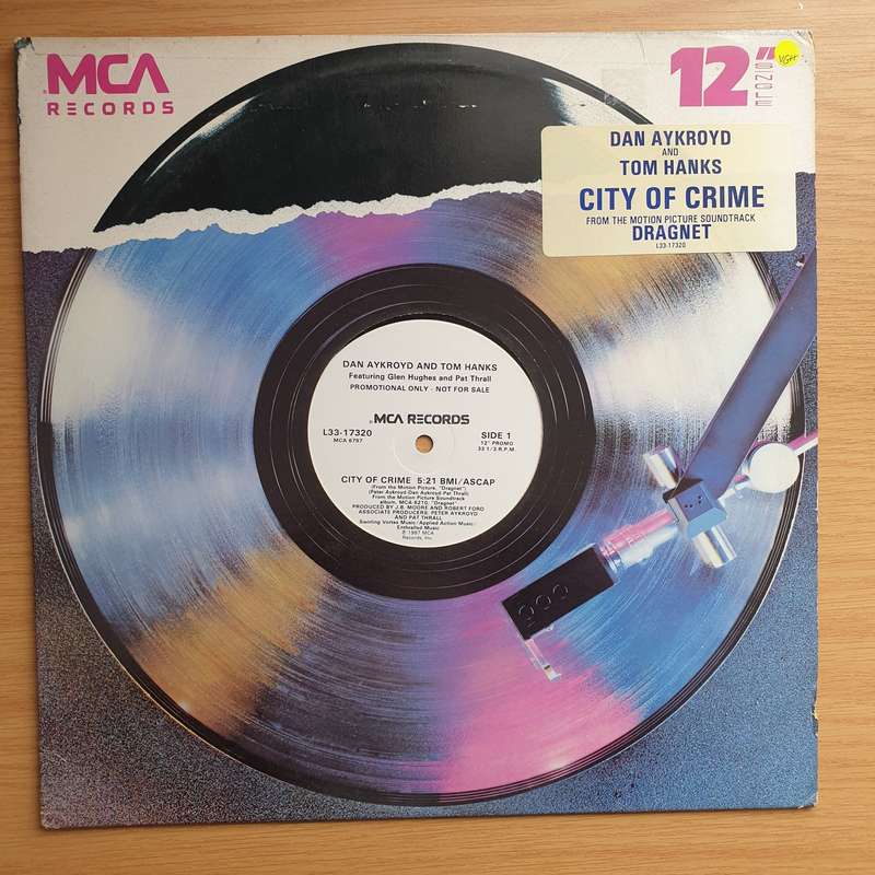 Dan Aykroyd And Tom Hanks  City Of Crime - Vinyl LP Record - Very-Good+ Quality (VG+)