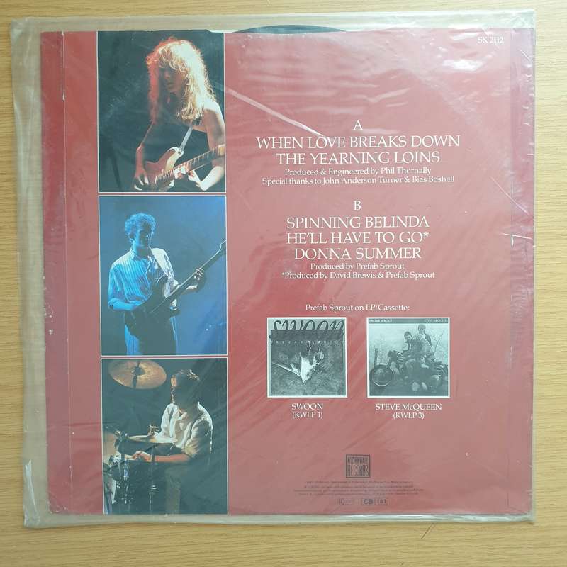 Prefab Sprout  When Love Breaks Down - Vinyl LP Record - Very-Good+ Quality (VG+)