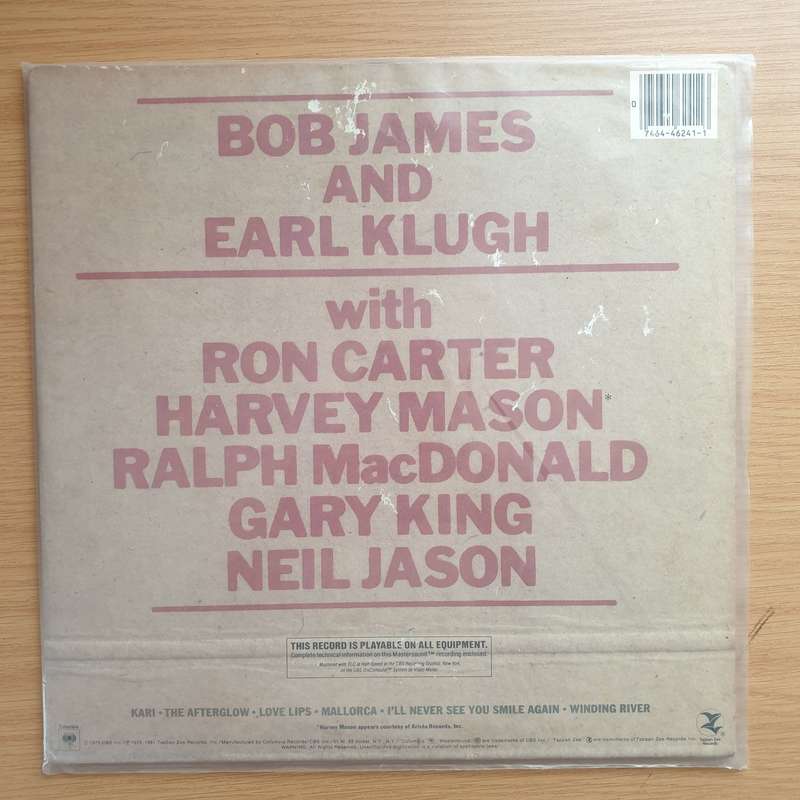 Bob James & Earl Klugh  One On One - Audiophile Pressing - Half Speed Remastered -  Vinyl LP R...