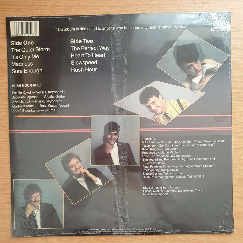 Rush Hour   The Perfect Way -  Vinyl LP Record - Sealed