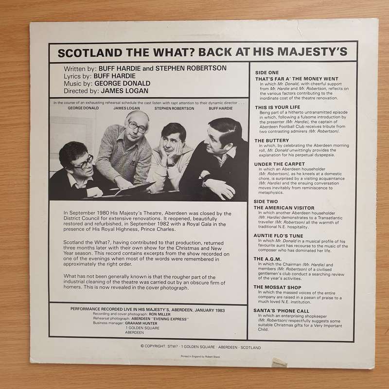 Scotland The What?  Back At His Majesty's -  Vinyl LP Record - Very-Good+ Quality (VG+) (veryg...