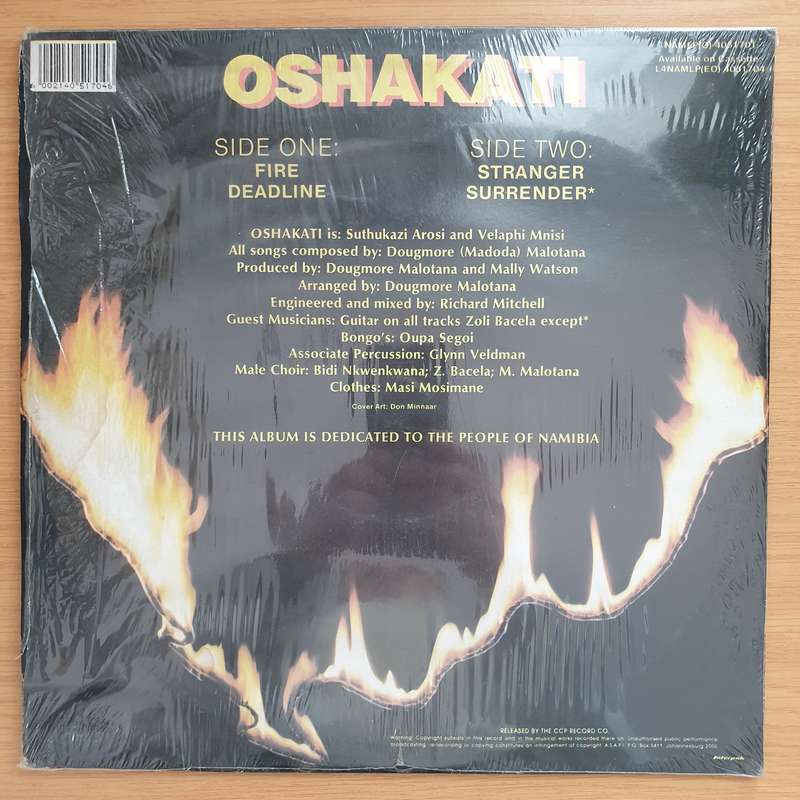 Oshakati  Fire -  Vinyl LP Record - Very-Good+ Quality (VG+) (verygoodplus)