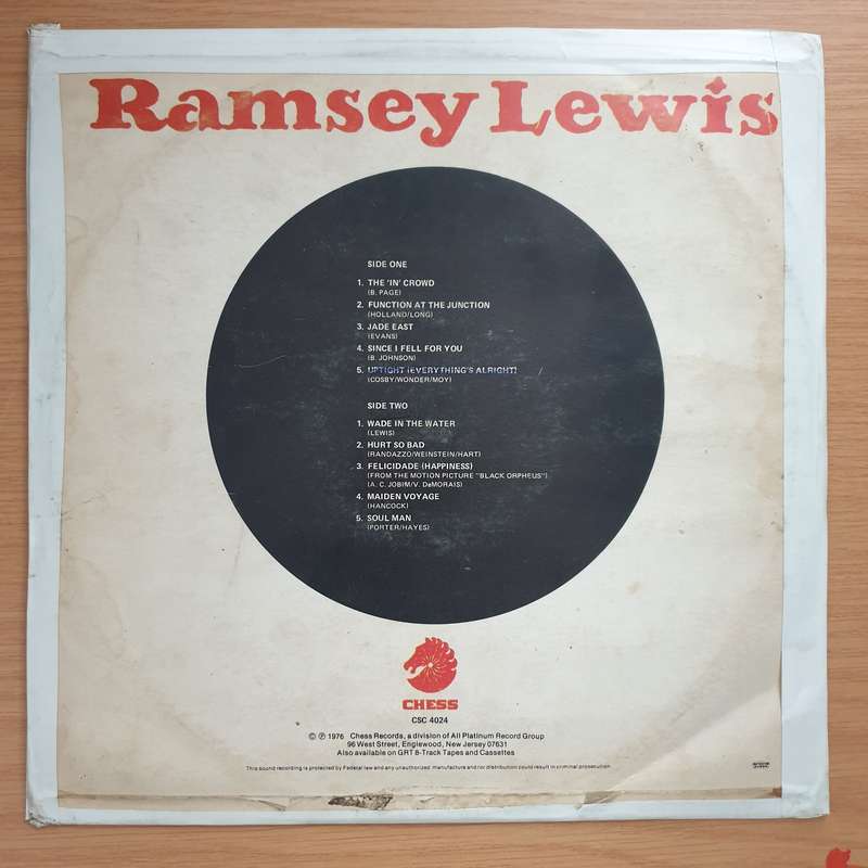 Ramsey Lewis  Ramsey Lewis - Vol. 1 "Solid Ivory"  Vinyl LP Record - Very-Good+ Quality (VG...