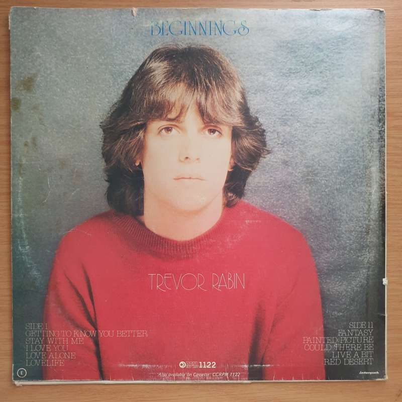 Trevor Rabin  Beginnings  Vinyl LP Record (VG+)