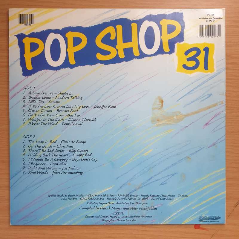 Pop Shop Vol 31 - Vinyl LP Record - Very-Good- Quality (VG-) (verygoodminus)
