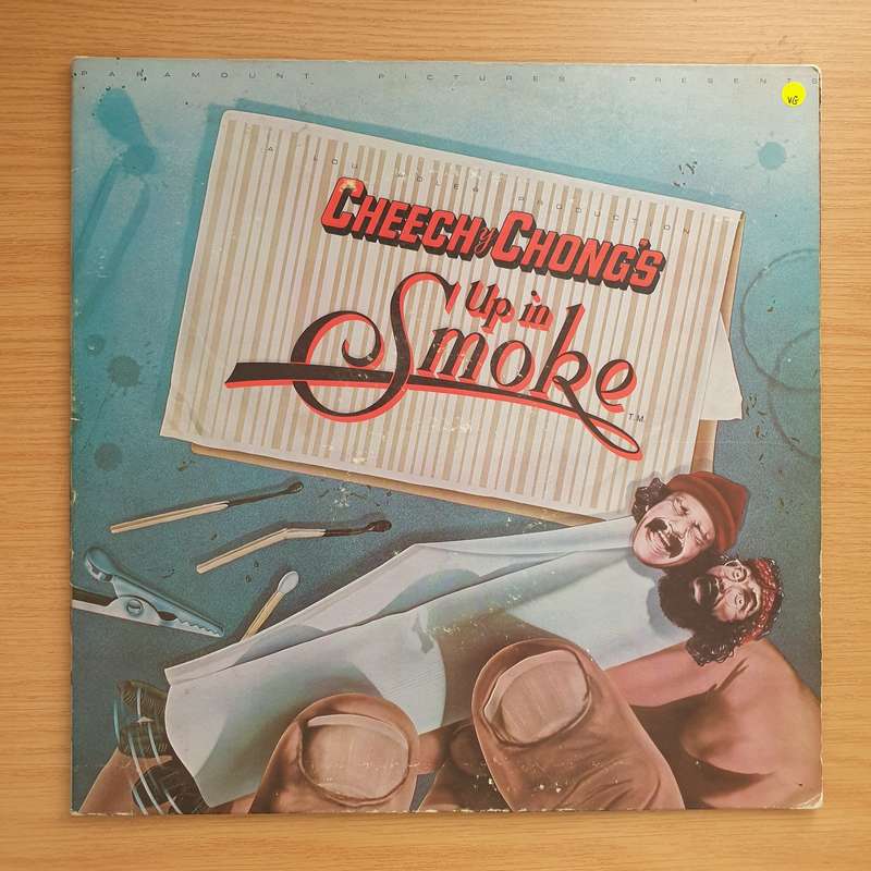 Cheech & Chong "Up In Smoke" Sound Track Album -  Vinyl LP Record - Very-Good Quality (VG) (verry)