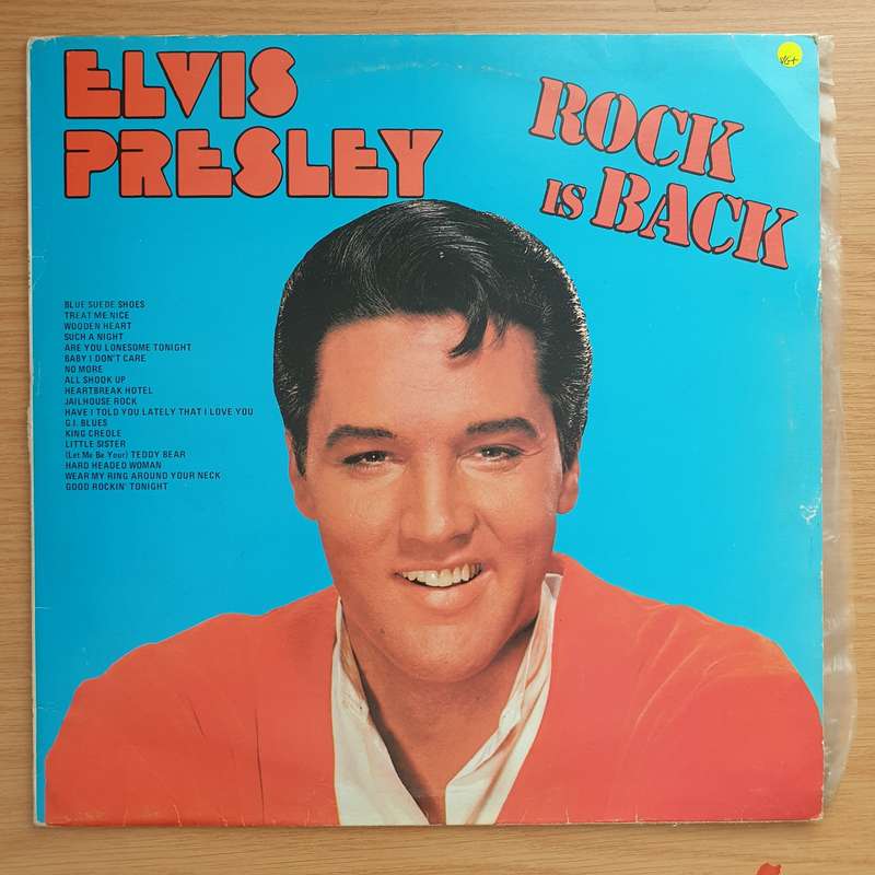 Elvis - Rock Is Back- Vinyl LP Record - Very-Good+ Quality (VG+)