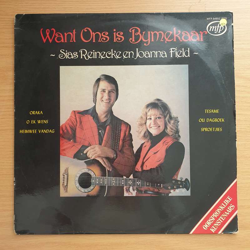 Sias Reinecke en Joanna Field  Want Ons is Bymekaar - Vinyl LP Record - Very-Good+ Quality (VG+)