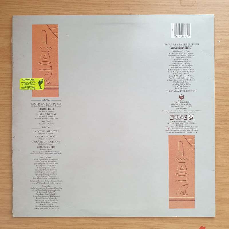 Ingram  Would You Like To Fly - Vinyl LP Record - Very-Good+ Quality (VG+)