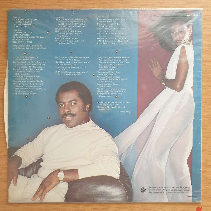 Bobby King  Bobby King - Vinyl LP Record - Very-Good+ Quality (VG+)