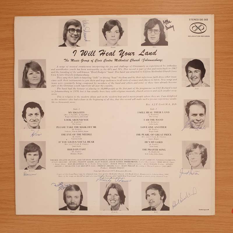 I Will Heal Your Land - Autographed - The Music Group of Civic Centre Methodist Church Johannesbu...