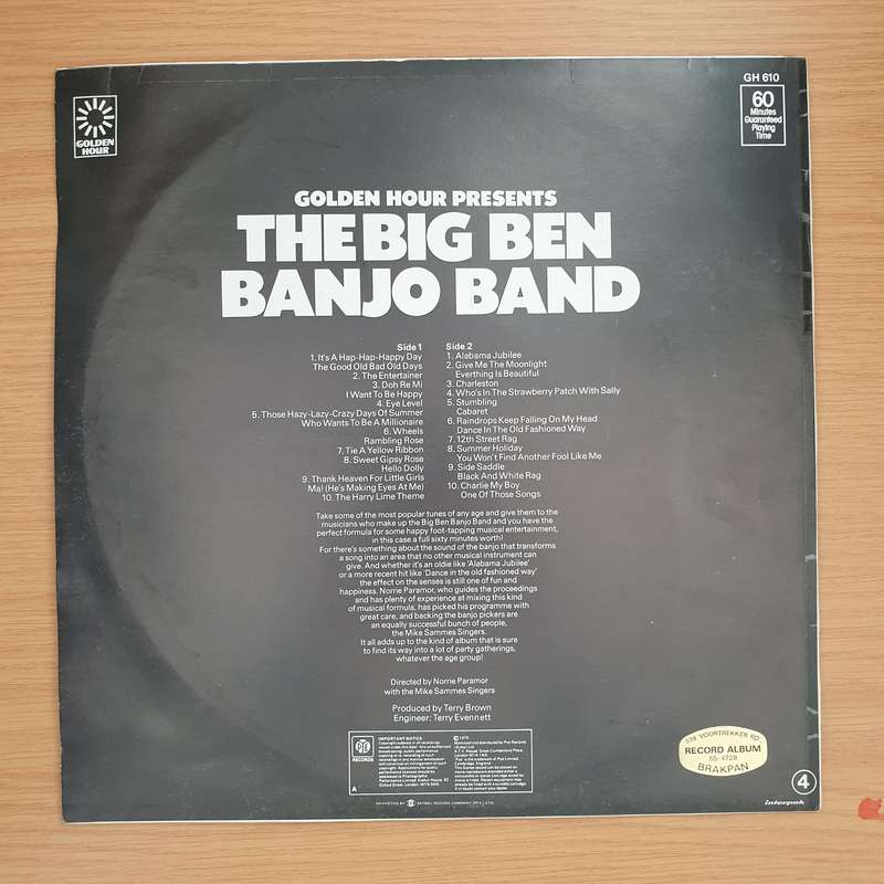 The Big Ben Banjo Band With The Mike Sammes Singers  Golden Hour Presents The Big Ben Banjo Ba...