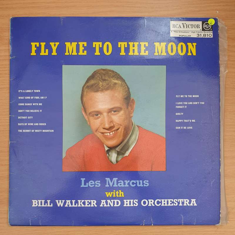 Les Marcus - Fly Me to the Moon (Rare SA) - Vinyl LP Record - Very-Good+ Quality (VG-) (minus)
