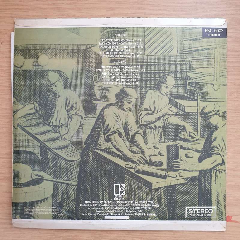 Bread  Manna - Vinyl LP Record - Very-Good+ Quality (VG+) (verygoodplus)