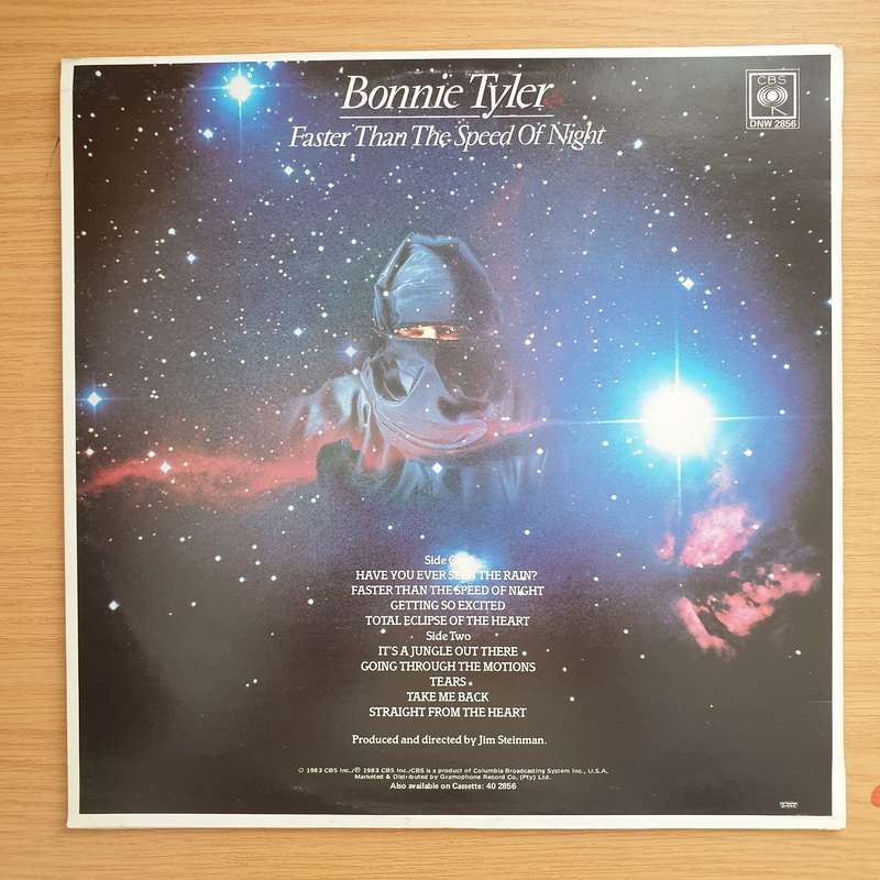 Bonnie Tyler  Faster Than The Speed Of Night - Vinyl LP Record - Very-Good+ Quality (VG+) (ver...