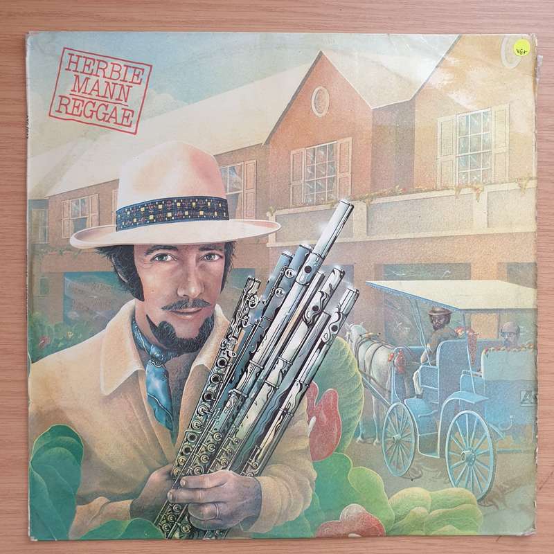 Herbie Mann  Reggae  Vinyl LP Record - Very-Good+ Quality (VG+) (verygoodplus)