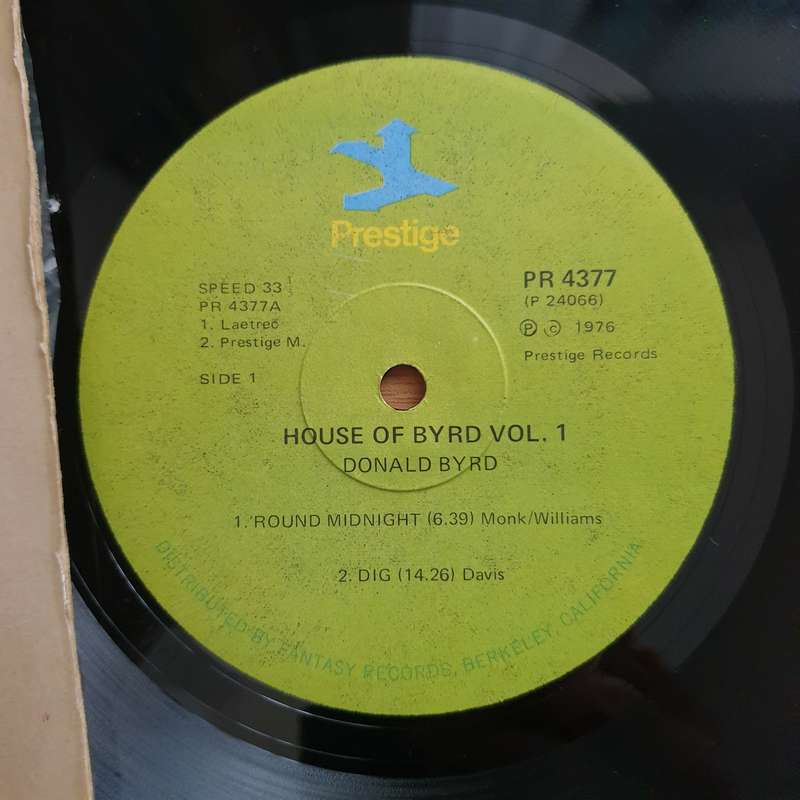 Donald Byrd - House of Byrd Vol 1 - Vinyl LP Record - Very-Good+ Quality (VG+) (verygoodplus)