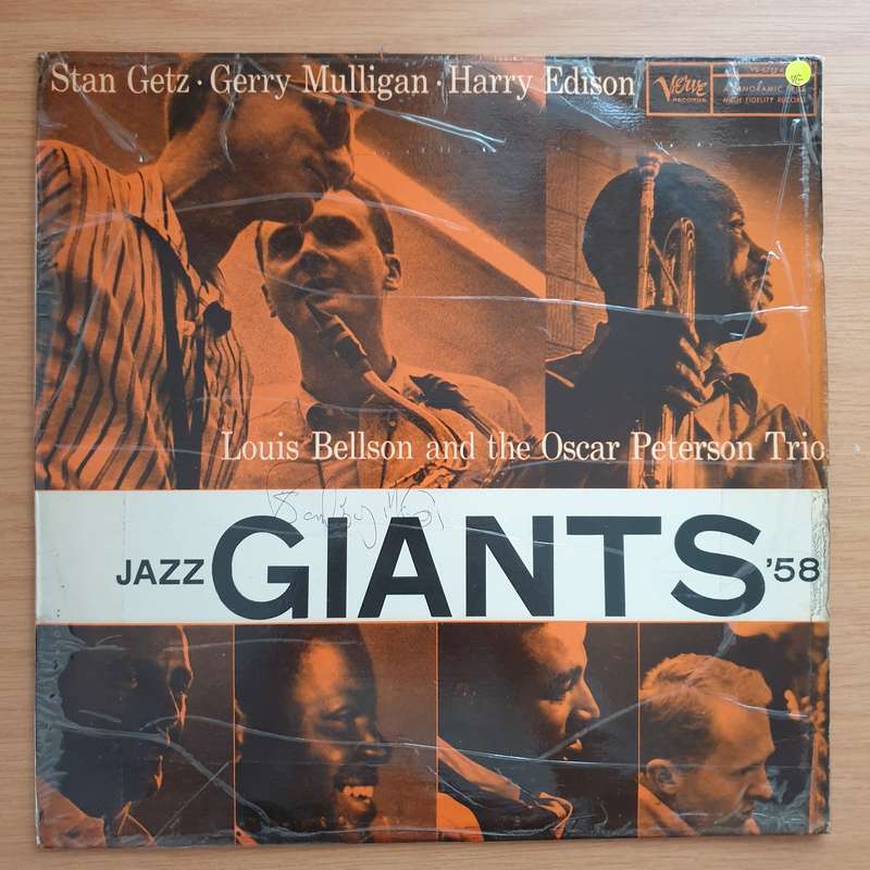 Jazz Giants '58 - Louis Bellson and the Oscar Peterson Trio - Vinyl LP Record - Very-Good Quality...
