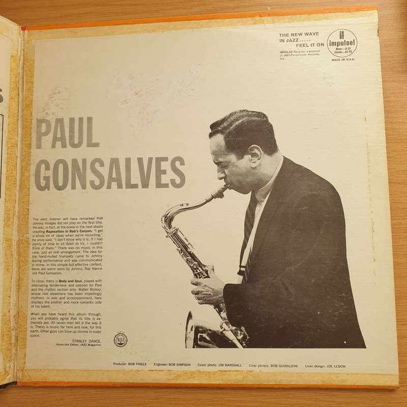 Paul Gonsalves  Tell It The Way It Is! (AS55) - Vinyl LP Record - Very-Good+ Quality (VG+) (ve...