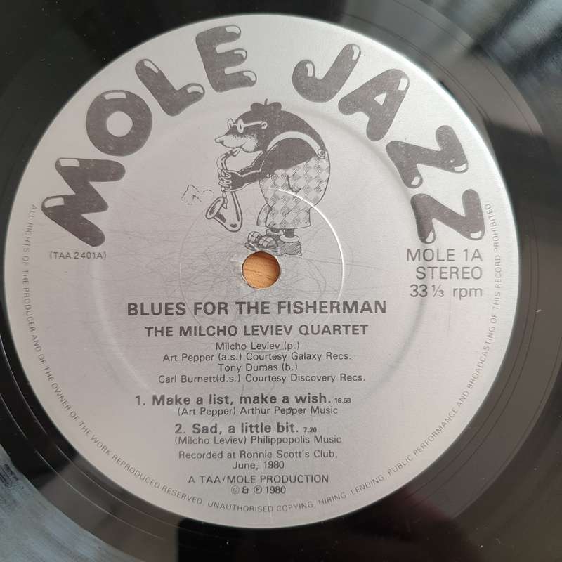 The Milcho Leviev Quartet  Blues For The Fisherman  - Vinyl LP Record - Very-Good Quality (VG)...