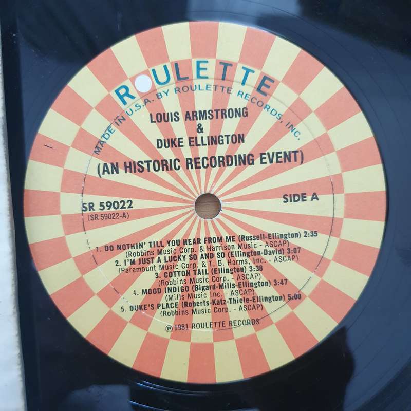 Louis Armstrong  An Historic Recording Event - Limited Edition - Vinyl LP Record - Very-Good+ ...