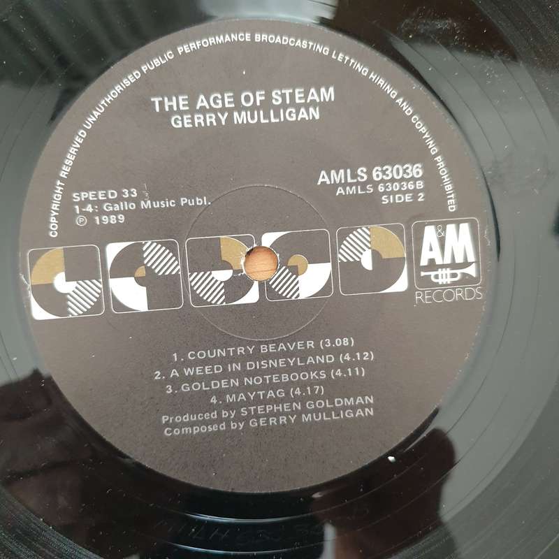 Gerry Mulligan  The Age Of Steam - Vinyl LP Record - Very-Good+ Quality (VG+)
