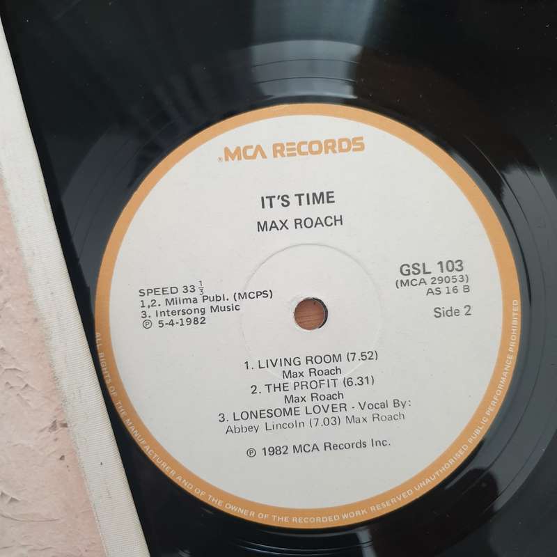 Max Roach His Chorus And Orchestra  It's Time - Vinyl LP Record - Very-Good+ Quality (VG+) (ve...