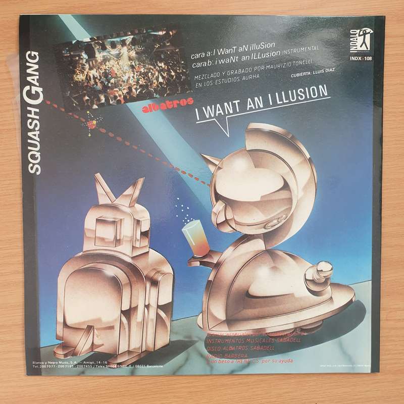 Squash Gang  I Want An Illusion  - Vinyl LP Record - Very-Good+ Quality (VG+) (verygoodplus)