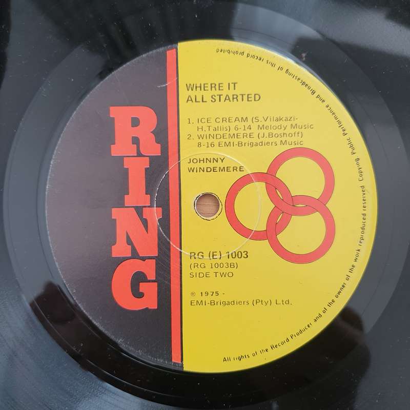 Johnny Windemere  Where It All Started - Vinyl LP Record - Very-Good- Quality (VG-) (verygoodm...