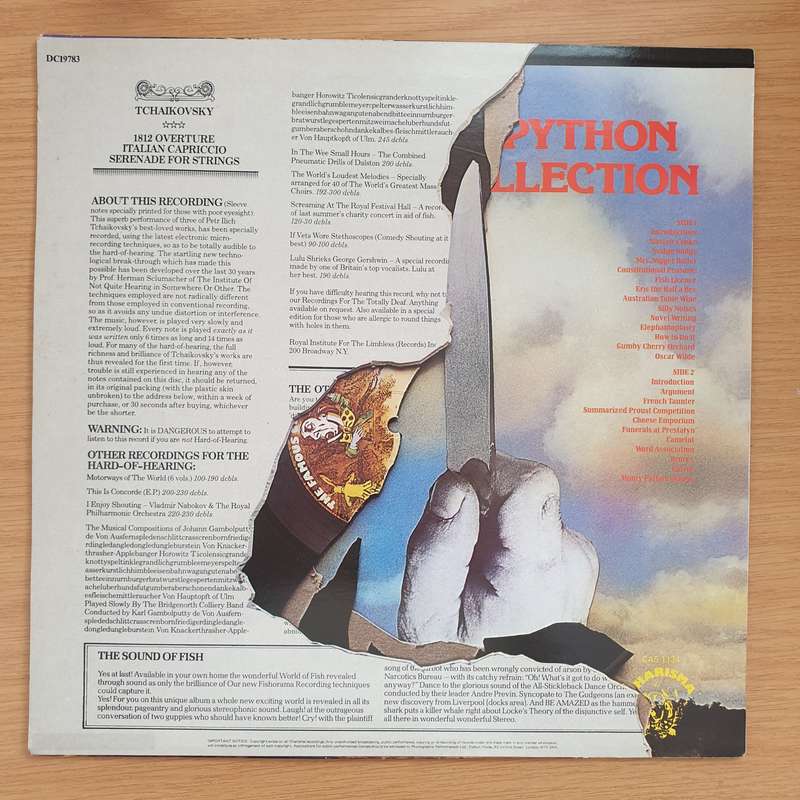 Monty Python  The Monty Python Instant Record Collection  - Vinyl LP Record - Very-Good+ Qu...