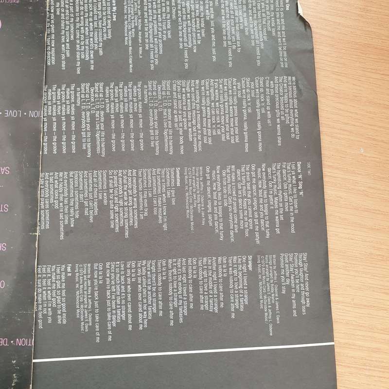 L.T.D.  Devotion (with lyrics sheet)  - Vinyl LP Record - Very-Good+ Quality (VG+) (verygoodplus)