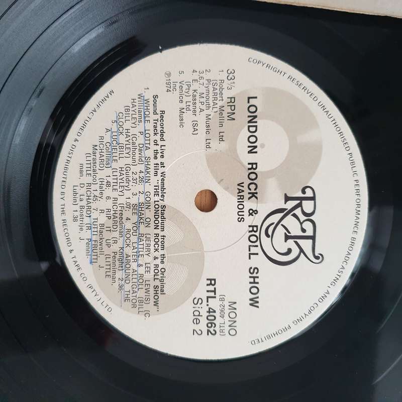 The London Rock & Roll Show  Vinyl LP Record - Very-Good+ Quality (VG+) (verygoodplus)