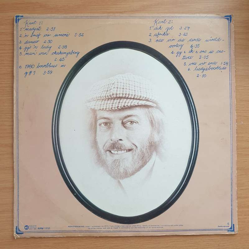 Anton Goosen - Liedtjieboer - Vinyl LP Record - Very-Good- Quality (VG-) (verygoodminus)
