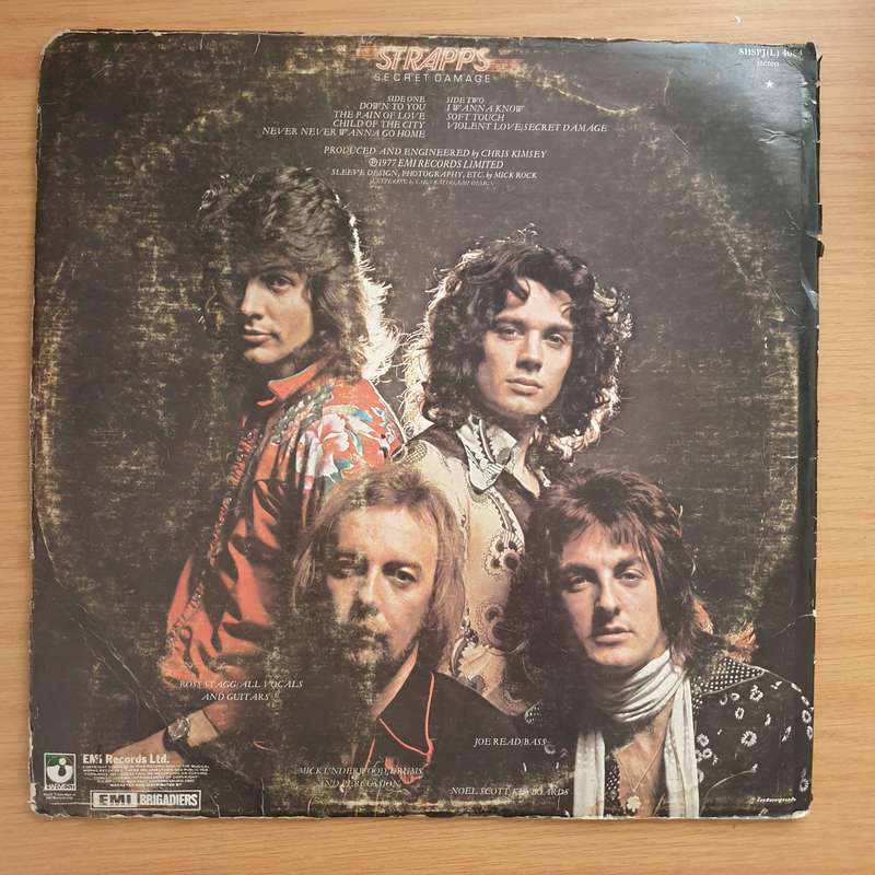 Strapps  Secret Damage  Vinyl LP Record - Very-Good+ Quality (VG+) (verygoodplus)