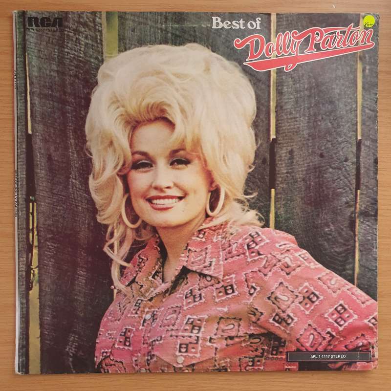 Dolly Parton  Best Of Dolly Parton  Vinyl LP Record - Very-Good+ Quality (VG+) (verygoodplus)
