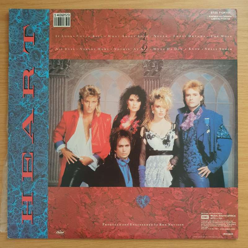 Heart  Heart  Vinyl LP Record - Very-Good+ Quality (VG+) (verygoodplus)